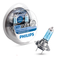 Галогенова лампа Philips H7 WhiteVision Ultra +60% 4200K (12972WVUSM) (2pcs blister) Фото Галогенова лампа Philips H7 WhiteVision Ultra +60% 4200K (12972WVUSM) (2pcs blister)