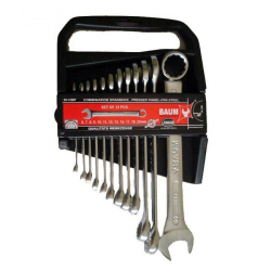 Набір ключів ріжково-накидних Baum 30-12MP (12 предметів) Фото Набір ключів ріжково-накидних Baum 30-12MP (12 предметів)