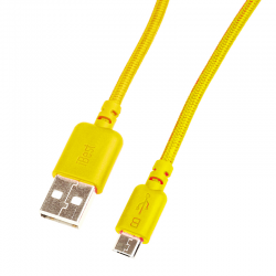 Кабель iBest iPW-12 DCFMC Fuze (USB to microUSB) Yellow Фото Кабель iBest iPW-12 DCFMC Fuze (USB to microUSB) Yellow