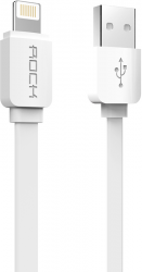 Rock Lightning Flat Data Cable 2 m White Фото Rock Lightning Flat Data Cable 2 m White
