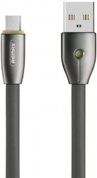 Кабель Remax RC-043m Knight (USB to microUSB) Black Фото Кабель Remax RC-043m Knight (USB to microUSB) Black