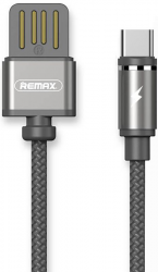 Кабель Remax RC-095i Gravity Series (USB to Type-C) Black Фото Кабель Remax RC-095i Gravity Series (USB to Type-C) Black