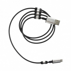 FuseChicken USB Cable to Lightning Rivet Charge 1m Black (MLC) Фото FuseChicken USB Cable to Lightning Rivet Charge 1m Black (MLC)