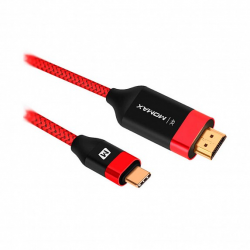 MOMAX Elite Link Type-C to HDMI Cable 2m Red (DTH1R) Фото MOMAX Elite Link Type-C to HDMI Cable 2m Red (DTH1R)
