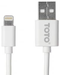 TOTO TKG-55 Charging USB cable Lightning 0,2m White Фото TOTO TKG-55 Charging USB cable Lightning 0,2m White