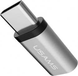 Перехідник Usams US-SJ021 Type-C to Micro Adapter Grey (TCTMIC01) Фото Перехідник Usams US-SJ021 Type-C to Micro Adapter Grey (TCTMIC01)