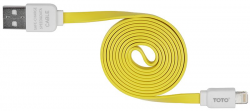 TOTO TKG-31 Flat USB cable Lightning 1m Yellow Фото TOTO TKG-31 Flat USB cable Lightning 1m Yellow