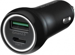  RAVPower PD 18W 36W Total Output Car Charger Black (RP-PC091)
