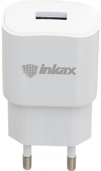  INKAX CD-27 Travel charger + Type-C cable 1USB 2.1A White
