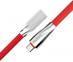 Rock Salmon type C 3A Charge & Sync flat cable 1 m Red (RCB0554-Red) Фото Rock Salmon type C 3A Charge & Sync flat cable 1 m Red (RCB0554-Red)