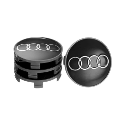 Заглушка колісного диска AUDI 69x65 сірий метал (4шт) (50020) Фото Заглушка колісного диска AUDI 69x65 сірий метал (4шт) (50020)