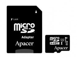   ' microSDHC 8Gb Apacer Class 10 UHS-I U1 (+ adapter SD) (AP8GMCSH10U1-R)