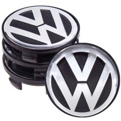 Заглушка колісного диска VW 68x65 дута з бортиком (4шт) (SAK 12/001) Фото Заглушка колісного диска VW 68x65 дута з бортиком (4шт) (SAK 12/001)