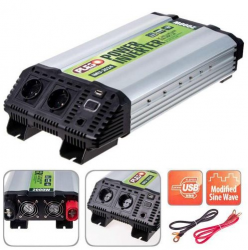 Інвертор PULSO IMU-2024 (24V/220V/2000W/USB-5VDC2.0A) Фото Інвертор PULSO IMU-2024 (24V/220V/2000W/USB-5VDC2.0A)