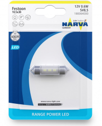    NARVA 5W 12 V SV8.5 LED 0.6 W 6000 K (18006-01B) (1 pcs blister)