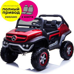 Дитячий електромобіль Багги Kidsauto Mercedes-Benz UNIMOG 4х4 Wine Red Фото Дитячий електромобіль Багги Kidsauto Mercedes-Benz UNIMOG 4х4 Wine Red