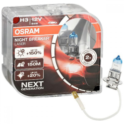    Osram H3 55W 12V Night Breaker Laser NG +150% HardDuopet (64151NL) (2pcs blister)