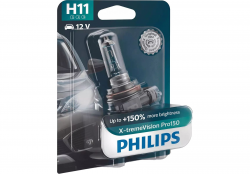    Philips H11 X-tremeVision Pro150 +150% (12362XVPB1) (1pcs blister)