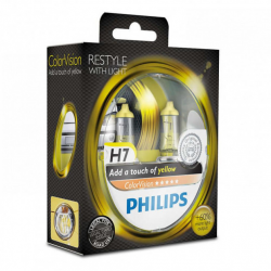 Галогенова лампа Philips H7 ColorVision Yellow 3350K (12972CVPYS2) (2pcs blister) Фото Галогенова лампа Philips H7 ColorVision Yellow 3350K (12972CVPYS2) (2pcs blister)