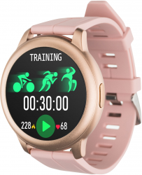 Розумний годинник Globex Smart Watch Aero (Gold-Pink) Фото Розумний годинник Globex Smart Watch Aero (Gold-Pink)