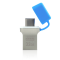 USB флеш накопичувач 32Gb GoodRam ODD3 Blue (USB3.0, Type-C)