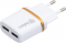  INKAX CD-11 Travel charger + Type-C cable 2USB 2.1A White